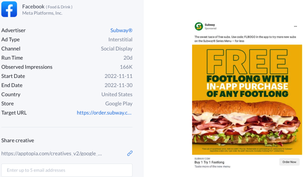 subway ad